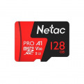 Накопители информации Карта памяти micro SD Netac, NT02P500PRO-128G-S